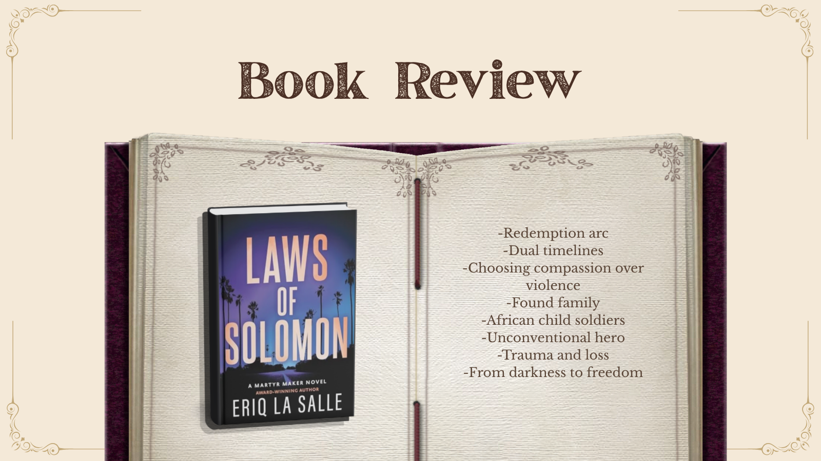 Laws of Solomon by Eriq La Salle: Book Review | A Gripping, Emotional Thriller