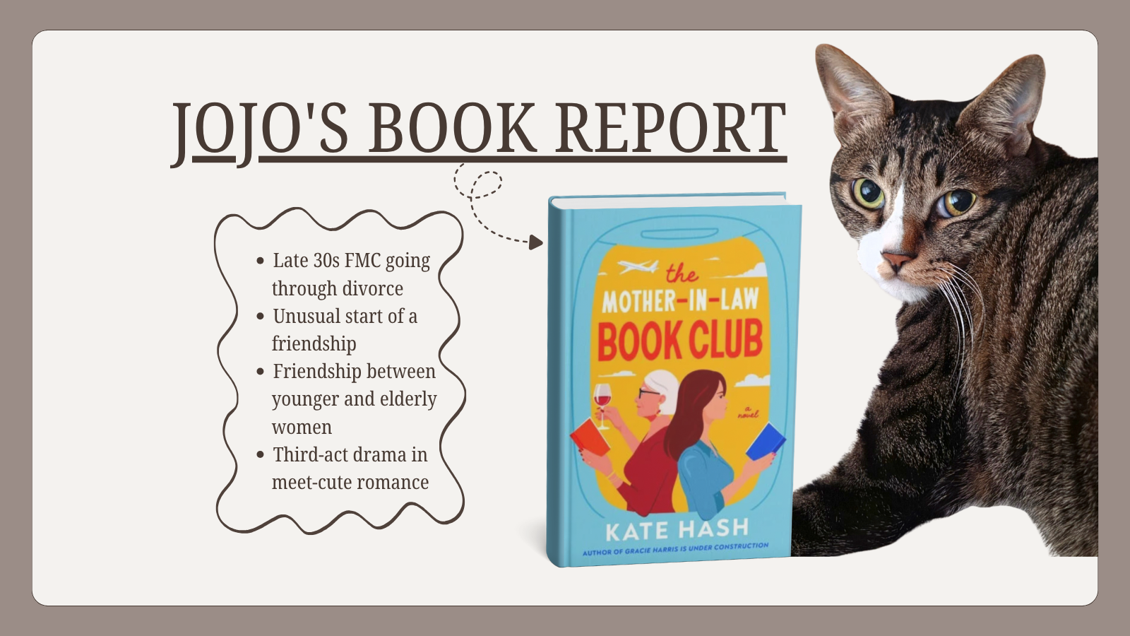 The Mother-in-law book club by Kate Hash: a review